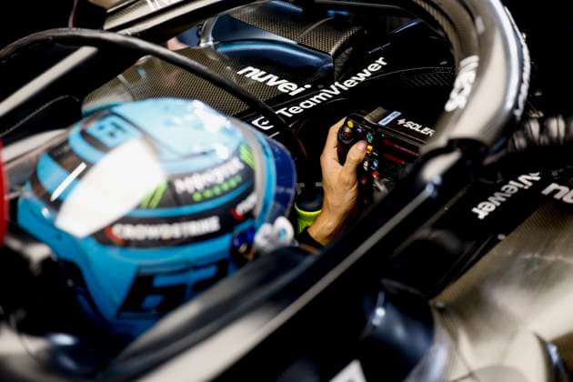 63 George Russell (GBR, Mercedes-AMG Petronas F1 Team), F1 Grand Prix of Saudi Arabia at Jeddah Corniche Circuit on March 18, 2023 in Jeddah, Saudi Arabia. (Photo by HOCH ZWEI) Jeddah Saudi Arabia