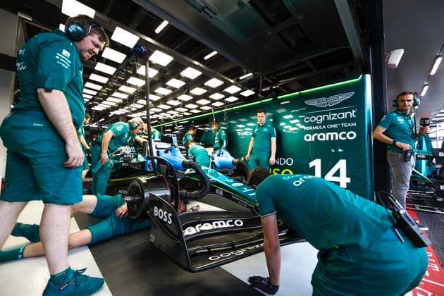 14 Fernando Alonso (ESP, Aston Martin Aramco Cognizant F1 Team), F1 Grand Prix of Saudi Arabia at Jeddah Corniche Circuit on March 18, 2023 in Jeddah, Saudi Arabia. (Photo by HOCH ZWEI) Jeddah Saudi Arabia