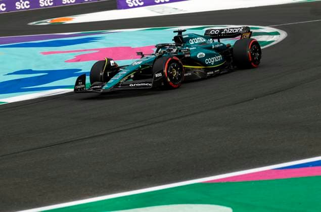 18 Lance Stroll (CAN, Aston Martin Aramco Cognizant F1 Team), F1 Grand Prix of Saudi Arabia at Jeddah Corniche Circuit on March 18, 2023 in Jeddah, Saudi Arabia. (Photo by HOCH ZWEI) Jeddah Saudi Arabia