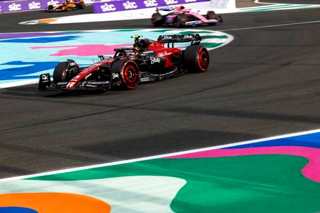 24 Guanyu Zhou (CHN, Alfa Romeo F1 Team Stake), F1 Grand Prix of Saudi Arabia at Jeddah Corniche Circuit on March 18, 2023 in Jeddah, Saudi Arabia. (Photo by HOCH ZWEI) Jeddah Saudi Arabia