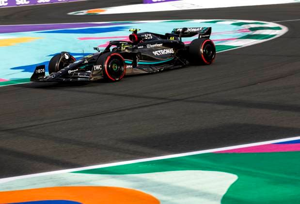 44 Lewis Hamilton (GBR, Mercedes-AMG Petronas F1 Team), F1 Grand Prix of Saudi Arabia at Jeddah Corniche Circuit on March 18, 2023 in Jeddah, Saudi Arabia. (Photo by HOCH ZWEI) Jeddah Saudi Arabia