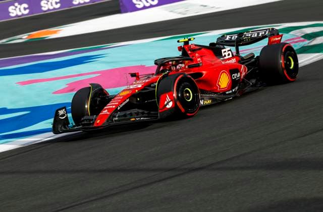 55 Carlos Sainz (ESP, Scuderia Ferrari), F1 Grand Prix of Saudi Arabia at Jeddah Corniche Circuit on March 18, 2023 in Jeddah, Saudi Arabia. (Photo by HOCH ZWEI) Jeddah Saudi Arabia
