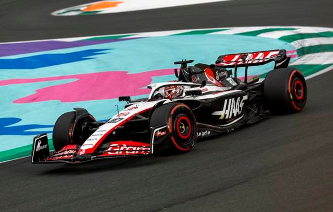 20 Kevin Magnussen (DNK, MoneyGram Haas F1 Team), F1 Grand Prix of Saudi Arabia at Jeddah Corniche Circuit on March 18, 2023 in Jeddah, Saudi Arabia. (Photo by HOCH ZWEI) Jeddah Saudi Arabia