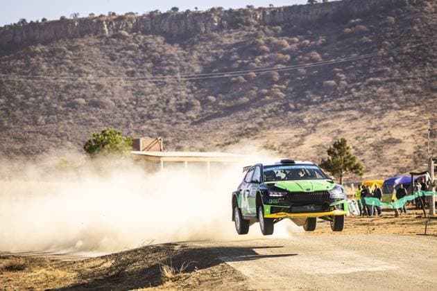 20 Gus GREENSMITH (GBR), Jonas ANDERSSON (SWE), SKODA FABIA RS, RC2, Rally2, action during the Rally Guanajuato Mexico 2023, 3rd round of the 2023 WRC, Motorsport Rallye, WM World Rally Car Championship, from March 16 to 19, 2023 at Leon, Guanajuato, in Mexico - AUTO - WRC - RALLY GUANAJUATO MEXICO 2023 DPPI Panoramic RPPA_2023_03_Mexico_480