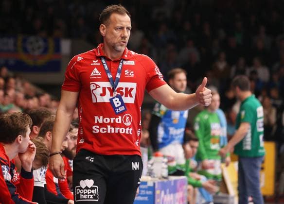 BAU 18.03.2023 Göppingen Handball Frisch Auf! Göppingen vs. SG Flensburg-Handewitt , Trainer Maik Machulla (Flensburg)