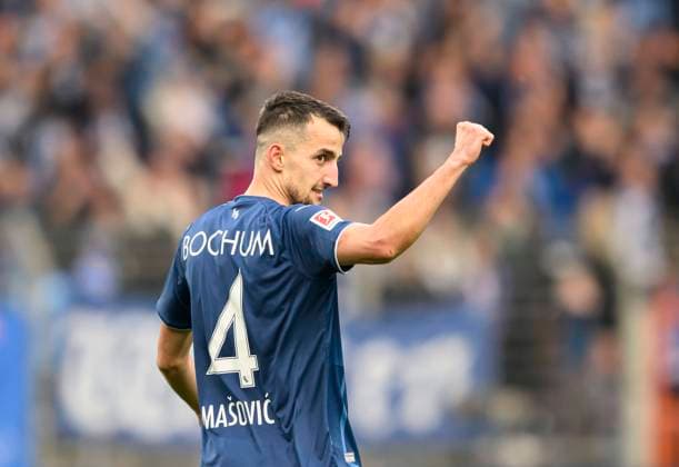 Bilder des Jahres 2023, Sport 03 März Sport Bilder des Tages Jubel Erhan MASOVIC (BO) nach seinem Tor zum 1:0, Fussball 1. Bundesliga, 25.Spieltag, VfL Bochum (BO) - RB Leipzig (L), am 18.03.2023 in Bochum Deutschland. DFL regulations prohibit any use of photographs as image sequences and or quasi-video Â *** Cheers Erhan MASOVIC BO after his goal to 1 0, Football 1 Bundesliga, 25 Matchday, VfL Bochum BO RB Leipzig L , on 18 03 2023 in Bochum Germany DFL regulations prohibit any use of photographs as image sequences and or quasi video Â