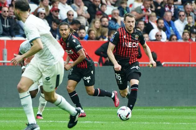 Aaron Ramsey (OGC Nice) FOOTBALL : OGC Nice vs FC Lorient - Ligue 1 Uber Eats - Nice - 19 03 2023 NorbertScanella Panoramic 