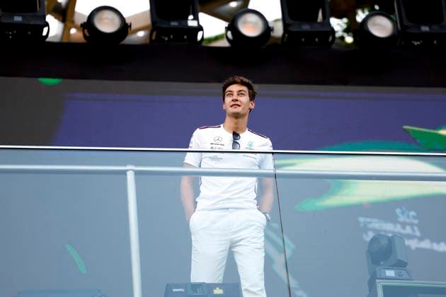 63 George Russell (GBR, Mercedes-AMG Petronas F1 Team), F1 Grand Prix of Saudi Arabia at Jeddah Corniche Circuit on March 19, 2023 in Jeddah, Saudi Arabia. (Photo by HOCH ZWEI) Jeddah Saudi Arabia