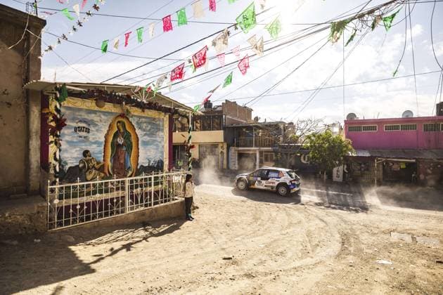 29 Jorge MARTINEZ (CHL), Alberto ALVAREZ (ARG), SKODA FABIA, RC2, Rally2, action during the Rally Guanajuato Mexico 2023, 3rd round of the 2023 WRC, Motorsport Rallye, WM World Rally Car Championship, from March 16 to 19, 2023 at Leon, Guanajuato, in Mexico - AUTO - WRC - RALLY GUANAJUATO MEXICO 2023 DPPI Panoramic RPPA_2023_03_Mexico_675