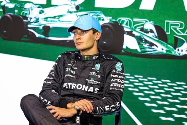 63 George Russell (GBR, Mercedes-AMG Petronas F1 Team), F1 Grand Prix of Saudi Arabia at Jeddah Corniche Circuit on March 19, 2023 in Jeddah, Saudi Arabia. (Photo by HOCH ZWEI) Jeddah Saudi Arabia