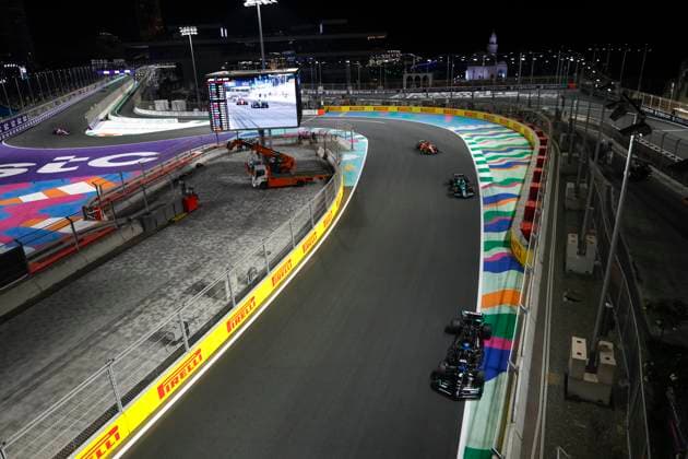 63 George Russell (GBR, Mercedes-AMG Petronas F1 Team), F1 Grand Prix of Saudi Arabia at Jeddah Corniche Circuit on March 19, 2023 in Jeddah, Saudi Arabia. (Photo by HOCH ZWEI) Jeddah Saudi Arabia