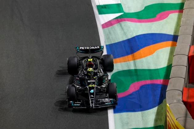 44 Lewis Hamilton (GBR, Mercedes-AMG Petronas F1 Team), F1 Grand Prix of Saudi Arabia at Jeddah Corniche Circuit on March 19, 2023 in Jeddah, Saudi Arabia. (Photo by HOCH ZWEI) Jeddah Saudi Arabia