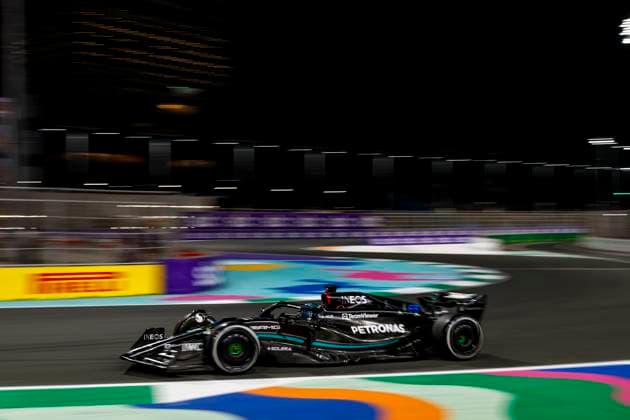 63 George Russell (GBR, Mercedes-AMG Petronas F1 Team), F1 Grand Prix of Saudi Arabia at Jeddah Corniche Circuit on March 19, 2023 in Jeddah, Saudi Arabia. (Photo by HOCH ZWEI) Jeddah Saudi Arabia
