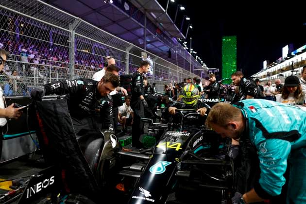44 Lewis Hamilton (GBR, Mercedes-AMG Petronas F1 Team), F1 Grand Prix of Saudi Arabia at Jeddah Corniche Circuit on March 19, 2023 in Jeddah, Saudi Arabia. (Photo by HOCH ZWEI) Jeddah Saudi Arabia