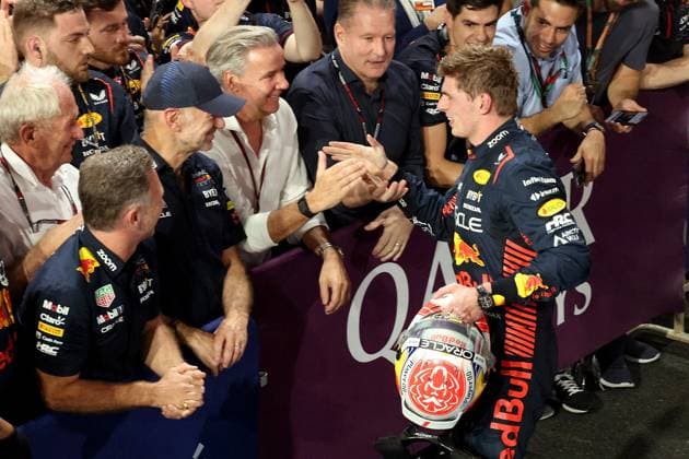 19.03.2023, Jeddah Corniche Circuit, Dschidda, Formel 1 Großer Preis von Saudi-Arabien ,im Bild 2.Platz für Max Verstappen (NLD), Oracle Red Bull Racing Dschidda Jeddah Corniche Circuit Saudi-Arabien