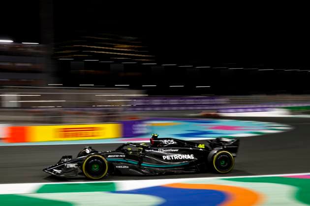 44 Lewis Hamilton (GBR, Mercedes-AMG Petronas F1 Team), F1 Grand Prix of Saudi Arabia at Jeddah Corniche Circuit on March 19, 2023 in Jeddah, Saudi Arabia. (Photo by HOCH ZWEI) Jeddah Saudi Arabia