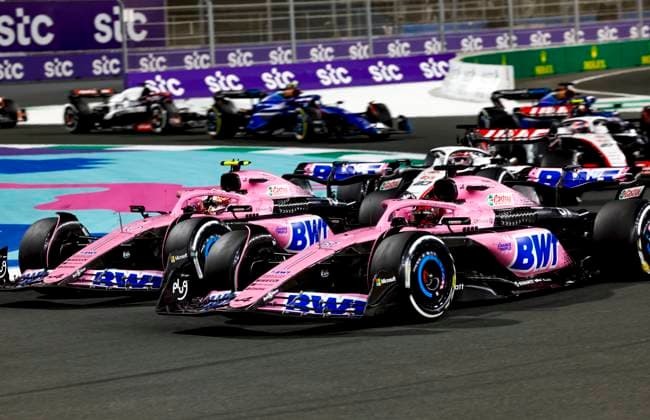 31 Esteban Ocon (FRA, BWT Alpine F1 Team), 10 Pierre Gasly (FRA, BWT Alpine F1 Team), F1 Grand Prix of Saudi Arabia at Jeddah Corniche Circuit on March 19, 2023 in Jeddah, Saudi Arabia. (Photo by HOCH ZWEI) Jeddah Saudi Arabia