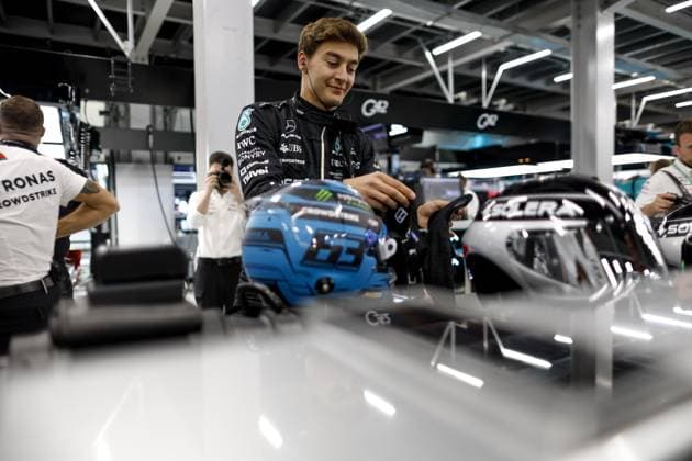 RUSSELL George (gbr), Mercedes AMG F1 Team W14, portrait during the Formula 1 STC Saudi Arabian Grand Prix 2023, 2nd round of the 2023 Formula One World Championship, WM, Weltmeisterschaft from March 17 to 19, 2023 on the Jeddah Corniche Circuit, in Jeddah, Saudi Arabia - F1 - SAUDI ARABIAN GRAND PRIX 2023 - RACE DPPI Panoramic  20230319__H0A5271