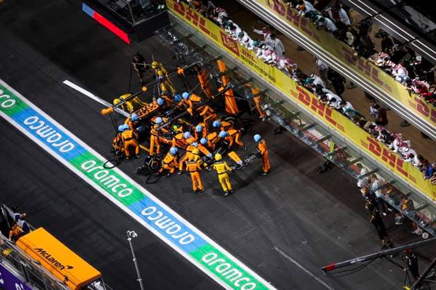 4 Lando Norris (GBR, McLaren F1 Team), F1 Grand Prix of Saudi Arabia at Jeddah Corniche Circuit on March 19, 2023 in Jeddah, Saudi Arabia. (Photo by HOCH ZWEI) Jeddah Saudi Arabia
