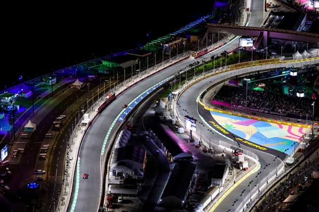 55 Carlos Sainz (ESP, Scuderia Ferrari), 16 Charles Leclerc (MCO, Scuderia Ferrari), F1 Grand Prix of Saudi Arabia at Jeddah Corniche Circuit on March 19, 2023 in Jeddah, Saudi Arabia. (Photo by HOCH ZWEI) Jeddah Saudi Arabia