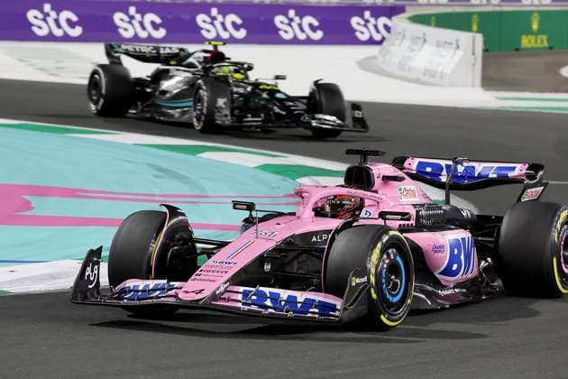 19.03.2023, Jeddah Corniche Circuit, Dschidda, Formel 1 Großer Preis von Saudi-Arabien ,im Bild Esteban Ocon (FRA), BWT Alpine F1 Team Dschidda Jeddah Corniche Circuit Saudi-Arabien