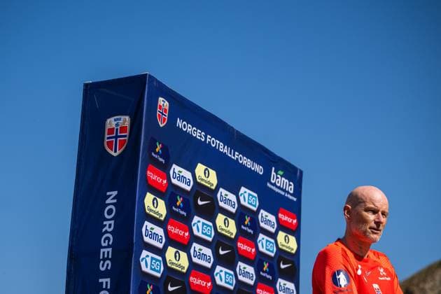 230323 Stale Solbakken, head coach of the Norwegian national football team, during a press event on March 23, 2023 in Marbella. Photo: Vegard Grott BILDBYRAN kod VG VG0423 bbeng fotball football soccer fotboll UEFA EURO, EM, Europameisterschaft,Fussball 2024 em-kvalifisering em-kvalik pressetreff press event norge norway Copyright: VEGARDxGRoTT BB230323VG045