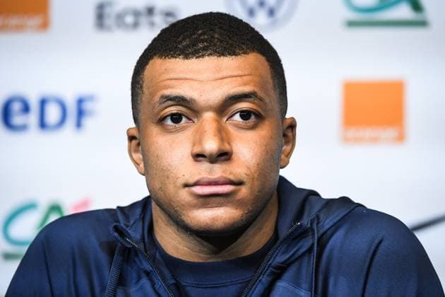 Sport Bilder des Tages March 23, 2023, Saint-Denis, France, France: Kylian MBAPPE of France during the press conference, PK, Pressekonferenz of the French team ahead the UEFA EURO, EM, Europameisterschaft,Fussball 2024 European Qualifiers match in Stade de France on March 23, 2023 in Saint-Denis near Paris, France. Saint-Denis France - ZUMAm308 20230323_zsp_m308_010 Copyright: xMatthieuxMirvillex