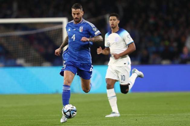 Naples, Italy 23.03.2023: Spinazzola in action during the Uefa European Qualifiers 2024 Group C football match between ITALY VS ENGLAND at Diego Armando Maradona stadium in Naples, Italy.  Copyright: xmarcoxiacobuccix xipa-agency.netx xmarcoxiacobuccix 0 IPA_IPA36918737