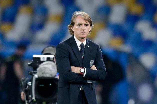 Italy v England - UEFA EURO, EM, Europameisterschaft,Fussball 2024 qualifiers Roberto Mancini head coach of Italy looks on during the UEFA Euro 2024 Qualifiers match between Italy and England at Stadio Diego Armando Maradona on 23 March, 2023 in Naples, Italy. Naples Naples Italy  Copyright: xGiuseppexMaffiax originalFilename:maffia-italyven230323_npfkI.jpg