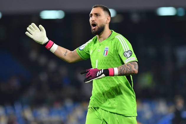23rd March 2023, Diego Armando Maradona Stadium, Naples, Italy; 2024 Euros Qualifying Football; Italy versus England; Gianluigi Donnarumma of Italy  ActionPlus12490126 AllShotLive