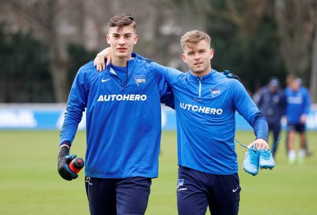 Deutschland, Berlin, Sportpark, GER, 1.FBL, Hertha BSC, Saison 2022 23, Training, Foto:Robert Kwasigroch, Maximilian Mittelstädt
