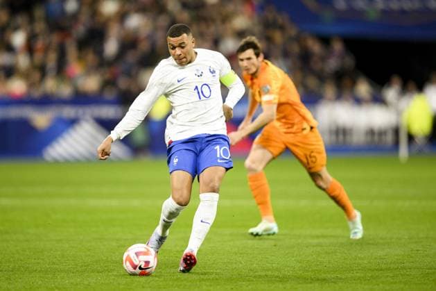 MBAPPE Kylian (FRA) FOOTBALL : France vs Pays Bas - Eliminatoires Euro2024 - 24 03 2023 JBAutissier Panoramic 