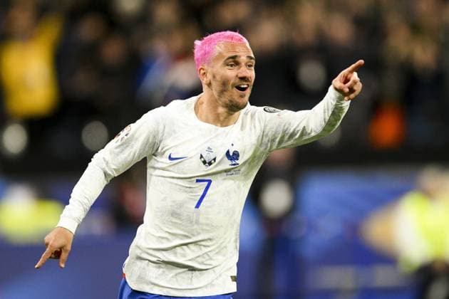 joie des joueurs de l equipe de France apres le but de GRIEZMANN Antoine (FRA) FOOTBALL : France vs Pays Bas - Eliminatoires Euro2024 - 24 03 2023 JBAutissier Panoramic 