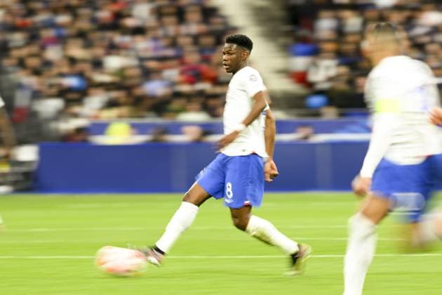 Fußball, EM Quali, Frankreich - Niederlande TCHOUAMENI Aurelien (FRA) FOOTBALL : France vs Pays Bas - Eliminatoires Euro2024 - 24 03 2023 JBAutissier Panoramic 