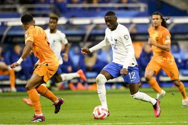KOLO MUANI Randal (FRA) FOOTBALL : France vs Pays Bas - Eliminatoires Euro2024 - 24 03 2023 JBAutissier Panoramic 