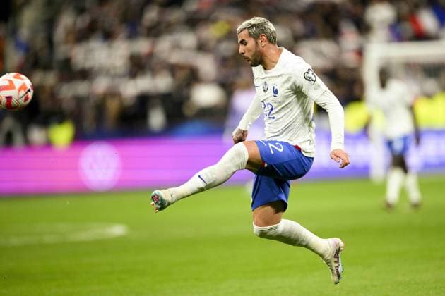 HERNANDEZ Theo (FRA) FOOTBALL : France vs Pays Bas - Eliminatoires Euro2024 - 24 03 2023 JBAutissier Panoramic 