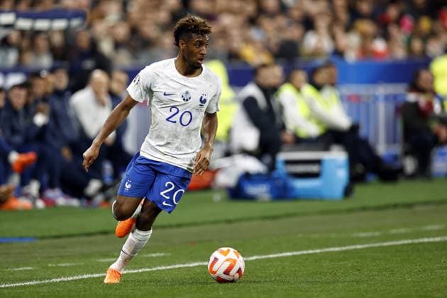 SAINT-DENIS - Kingsley Coman of France during the UEFA EURO, EM, Europameisterschaft,Fussball 2024 qualifying match between France and Netherlands at Stade de France on March 24, 2023 in Saint-Denis, France. ANP MAURICE VAN STONE UEFA EURO 2024 Qualifying Round 2022 2023 xVIxANPxSportx xxANPxIVx 465704104 originalFilename: 465704104.jpg
