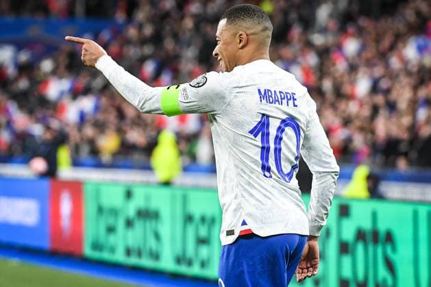 March 24, 2023, Saint-Denis, France, France: Kylian MBAPPE of France celebrates his goal during the UEFA EURO, EM, Europameisterschaft,Fussball 2024 European Qualifiers Group B match between France and Netherlands at Stade de France on March 24, 2023 in Saint-Denis near Paris, France. Saint-Denis France - ZUMAm308 20230324_zsp_m308_006 Copyright: xMatthieuxMirvillex