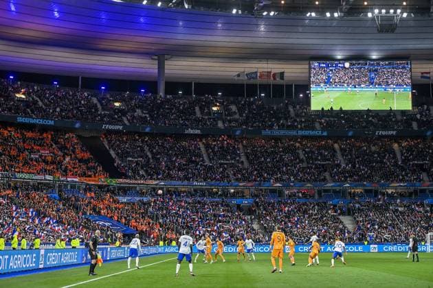PARIS, 24-03-2023, Stade de France, UEFA Qualification EURO 2024 Football, season 2022 2023, France - Netherlands, final result 4-0, stadium overview during the game France - Netherlands  x20317895x Copyright: