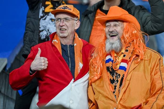 PARIS, 24-03-2023, Stade de France, UEFA Qualification EURO 2024 Football, season 2022 2023, France - Netherlands, final result 4-0, supporters of the Netherlands France - Netherlands  x20317942x Copyright: