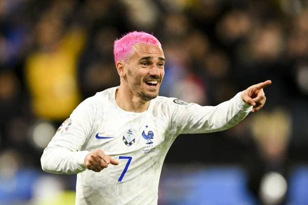 joie des joueurs de l equipe de France apres le but de GRIEZMANN Antoine (FRA) FOOTBALL : France vs Pays Bas - Eliminatoires Euro2024 - 24 03 2023 JBAutissier Panoramic 