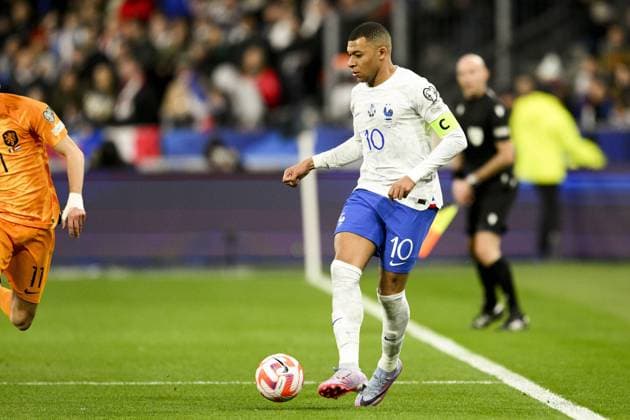 MBAPPE Kylian (FRA) FOOTBALL : France vs Pays Bas - Eliminatoires Euro2024 - 24 03 2023 JBAutissier Panoramic 