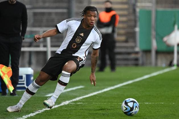 24.03.2023, xjhx, Fussball U21, U 21 Länderspiel, Deutschland U21 - Japan U21 emspor, v.l. Jessic Ngankam (Deutschland U21) (DFL DFB REGULATIONS PROHIBIT ANY USE OF PHOTOGRAPHS as IMAGE SEQUENCES and or QUASI-VIDEO) Frankfurt am Main