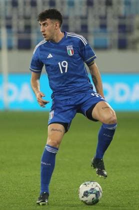 24.03.2023 Backa Topola Serbia-Italy U21, U 21 Under 21 International Friendly, Länderspiel, Nationalmannschaft men s football Matteo Ruggeri Italy :