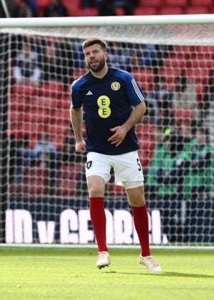Scotland v Cyprus UEFA EURO, EM, Europameisterschaft,Fussball 2024 Qualifiers Grant Hanley of Scotland warms up during the UEFA Euro 2024 Qualifiers Group A match at Hampden Park, Glasgow Content Not Available For UK Newspapers Copyright: xFredxPalmerx FIL-18297-0097 UK Newspapers OUT