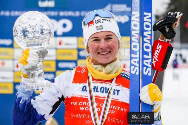 Bilder des Jahres 2023, Sport 03 März Sport Themen der Woche KW12 Sport Bilder des Tages NORDIC SKIING - FIS WC Lahti LAHTI,FINLAND,25.MAR.23 - NORDIC SKIING, CROSS COUNTRY SKIING - FIS World Cup, classic sprint, final, ladies. Image shows Maja Dahlqvist (SWE). Keywords: crystal globe.  GEPAxpictures xPatrickxSteiner