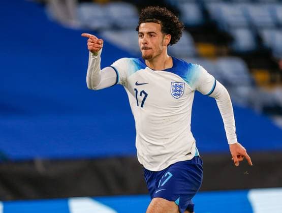 England Under 21 v France Under 21 International Friendly, Länderspiel, Nationalmannschaft Curtis Jones of England Under 21 celebrates his goal during the International Friendly match between England Under 21 and France Under 21 at The King Power Stadium, Leicester Content Not Available For UK Newspapers Copyright: xDarrenxWoolleyx FIL-18298-0090 UK Newspapers OUT