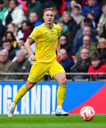 Mandatory Credit: Photo by Javier Garcia Shutterstock (13840577gn) Oleksandr Svatok of Ukraine England v Ukraine, UEFA European Championship, EM, Europameisterschaft 2024 Qualifying, Group C, Football, Wembley Stadium, London, UK - 26 Mar 2023 EDITORIAL USE ONLY No use with unauthorised audio, video, data, fixture lists, club league logos or live services. Online in-match use limited to 120 images, no video emulation. No use in betting, games or single club league player publications. England v Ukraine, UEFA European Championship 2024 Qualifying, Group C, Football, Wembley Stadium, London, UK - 26 Mar 2023 EDITORIAL USE ONLY No use with unauthorised audio, video, data, fixture lists, club league logos or live services. Online in-match use limited to 120 images, no video emulation. No use in betting, games or single club league player publications. Copyright: xJavierxGarcia Shutterstockx 13840577gn