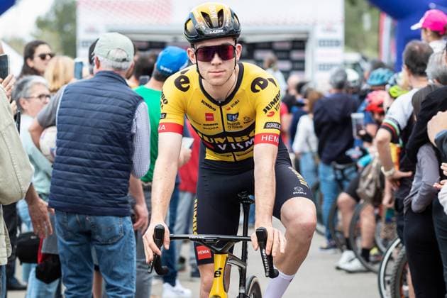 Radsport: Volta Ciclista a Catalunya 2023; 6. Etappe, Spanien, 25.03.2023 Michel HESSMANN (Jumbo-Visma, 15) am 25.03.2023 bei der Einschreibung zur sechsten Etappe der Katalonien-Rundfahrt von Martorell nach Molins de Rei (Spanien) Copyright: xBEAUTIFULxSPORTS Meurerx