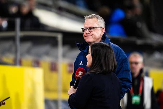 230327 Head coach Janne Andersson of Sweden during warm up ahead of the UEFA EURO, EM, Europameisterschaft,Fussball Qualifier, EM, Europameisterschaft football match between Sweden and Azerbaijan on March 27, 2023 in Stockholm. Photo: Jesper Zerman BILDBYRAN COP 234 JZ0347 bbeng football soccer fotboll fotball uefa euro qualifier landskamp emkval em-kvalifisering em-kvalik sverige sverige a sweden azerbajdzjan Copyright: JESPERxZERMAN BB230327JZ003